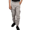 Sagvish Mens Light Grey Plain Cargo