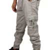 Sagvish Men Light Grey Plain Cargos