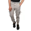 Sagvish Mens Solid Light Grey Plain Cargos