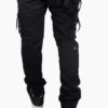 Sagvish Mens Black Plain Cargos