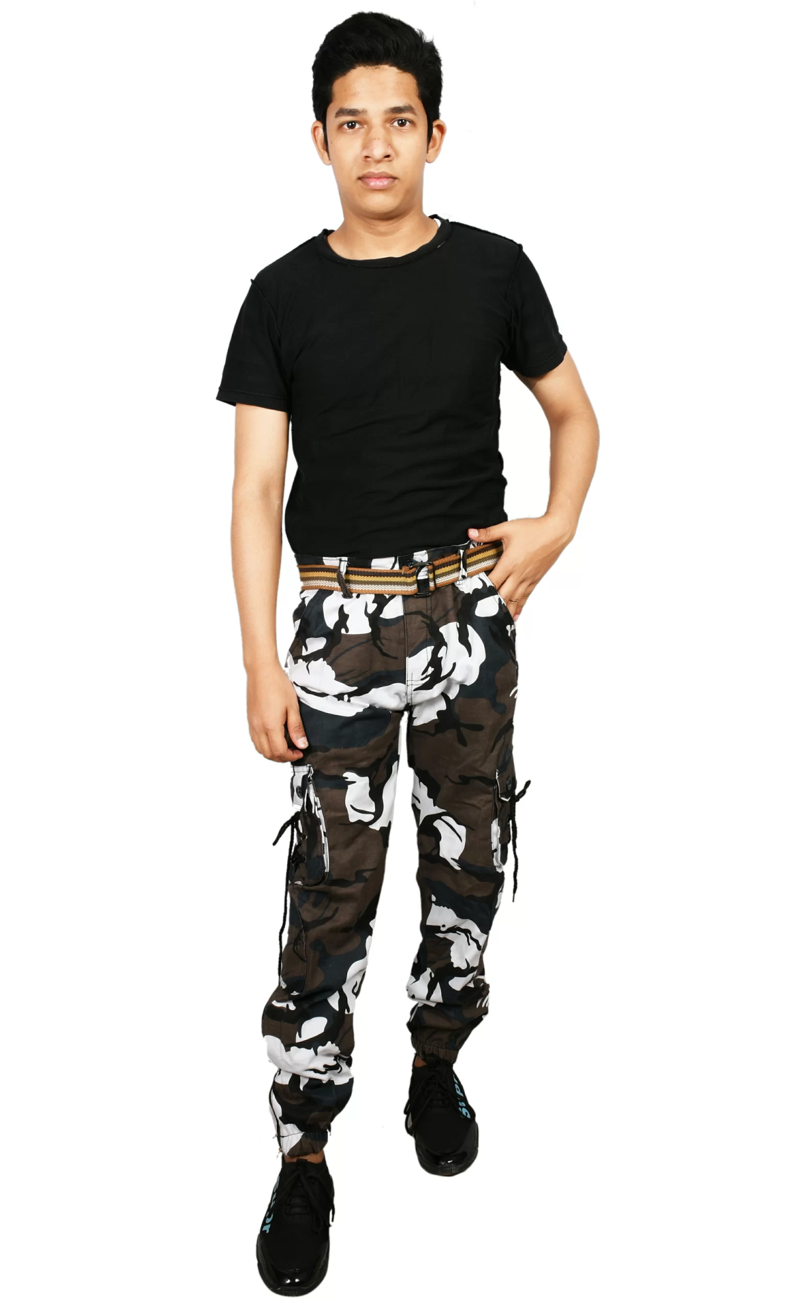 Stretch Cargo Pants for Women Solid Elastic Waist Denim Work Pants Multi  Pockets Comfy Streetwear Jogger Pants Loose Pants(S,Army Green) -  Walmart.com