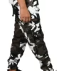 Sagvish Mens WhiteBlack Army Cargo Joggers