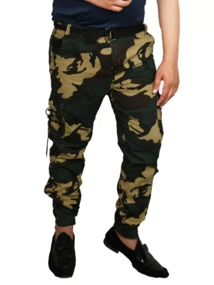 Sagvish Mens LightBeigeBottle Army Cargo Joggers