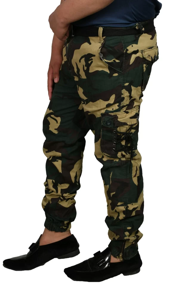 Sagvish Mens LightBeigeBottle Army Cargo Joggers