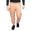 Sagvish Mens Light Beige Plain Cargos