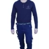 Sagvish Mens Navy Plain Cargos