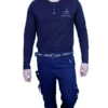 Sagvish Men Navy Plain Cargos