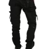 Sagvish Men Black Plain Cargos