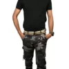 Sagvish Mens Army Print Navy Black Cargo