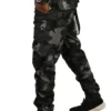 Sagvish Mens Army Print Navy Black Cargos