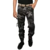 Sagvish Men Army Print Navy Black Cargo