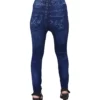 Sagvish Women Blue White Flower Jeggings