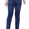 Sagvish Womens Blue White Flower Jegging