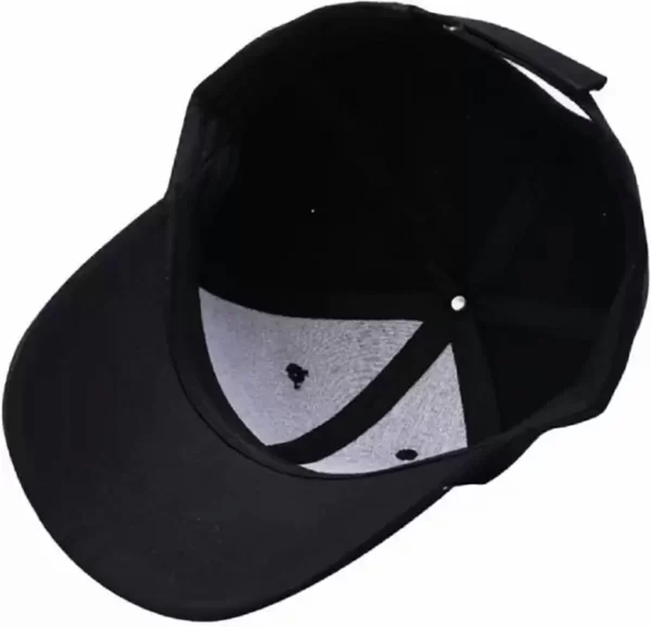 Sagvish Mens Black Cotton Classic, Hip Hop, Sports, Free Size, Baseball Caps